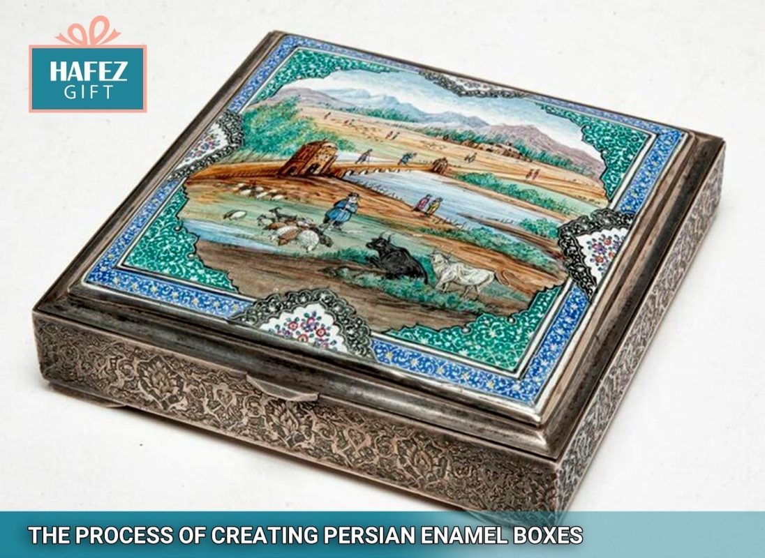 The Process of Creating Persian Enamel Boxes