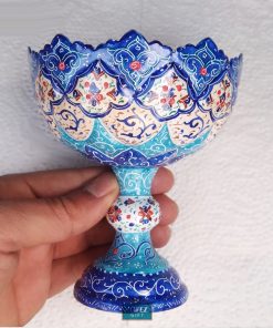 Minakari Persian, Enamel Dish, Angels Design