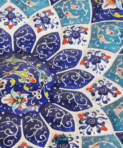 Minakari Persian Enamel, Wall Plate, Paradise Design, 30 cm Diameter