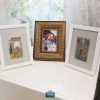 Persian Marquetry Frame and Hand painting Miniature on wood, Eden Design