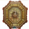 Persian Marquetry Khatamkari, Wall Clock, Dynasty Design