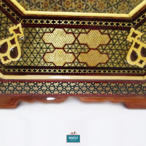 Persian Marquetry Khatamkari, Wall Clock, Dynasty Design