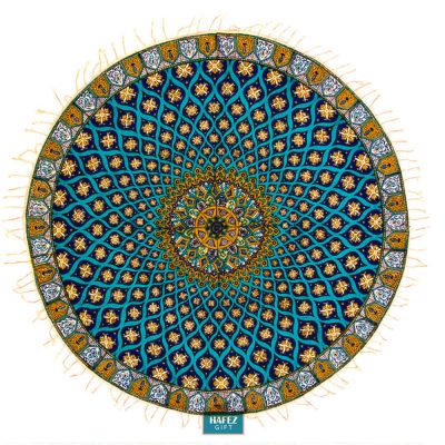 Persian Qalamkar, Tapestry, Tablecloth, Dome Design