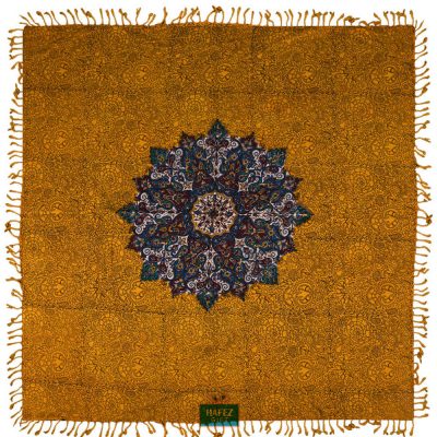 Persian Tapestry, Qalamkar,Tablecloth, Golden Era Design