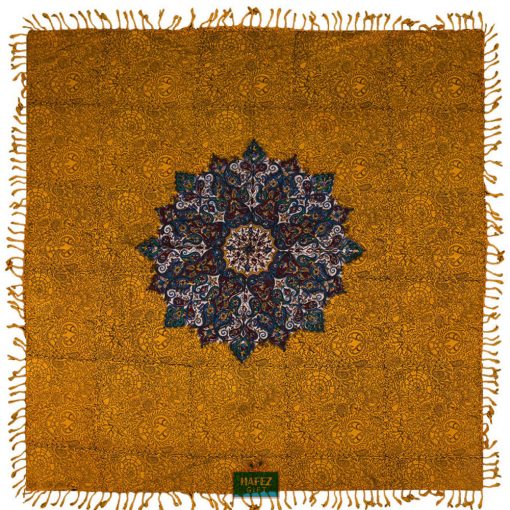 Persian Tapestry, Qalamkar,Tablecloth, Golden Era Design