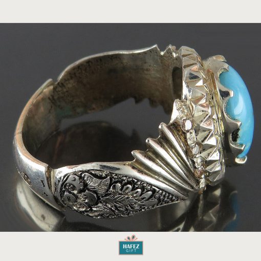 Silver Turquoise Ring, Marvel Design