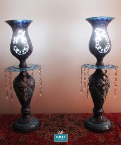 Persian Enamel, Minakari Electric Lamplight, Heaven Design XL (2 PCs)