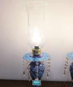 Persian Enamel, Minakari Electric Lamplight, White Heaven Design XL (2 PCs)