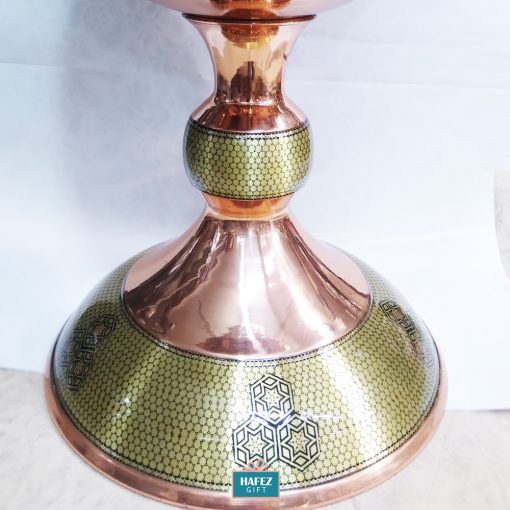 Persian Marquetry Khatam Kari, Candy Dish, Copper, Exclusive Design