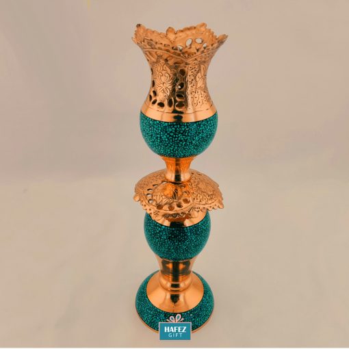 Persian Turquoise Candle Holder Set, Electric (2PCs)