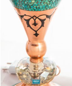 Persian Turquoise Electric Lamp Light, Sparkle Design (2 Holders Set)