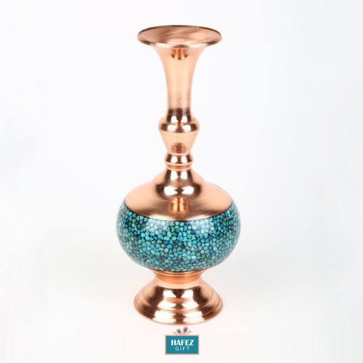 Persian Turquoise Flower Vase, Spirit Design (Small Size)