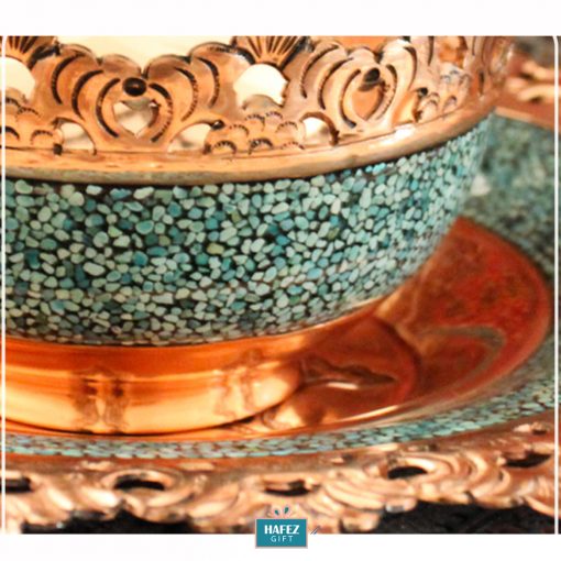 Turquoise Classy Bowl and Plate, Spring Design