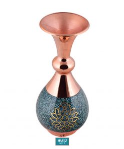 Persian Turquoise Flower Vase, Small Lotus Design