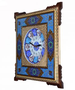 Handmade Wall Clock, Minakari & Khatam-kari, Eden Design