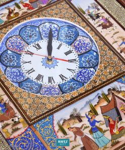 Handmade Wall Clock, Minakari & Khatam-kari, King Miniature Design