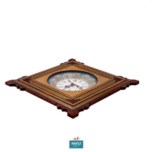 Khatam Kari Royal Wooden Wall Clock, Alex Design