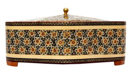 Persian Marquetry Candy Boxes, Flower Shape (3 PCs)