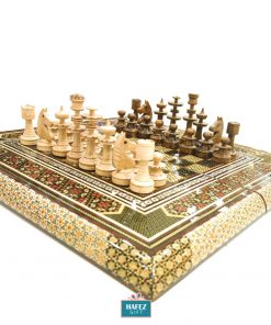 Persian Marquetry Chess & Backgammon Board, Pure Design