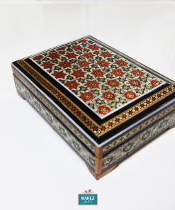 Persian Marquetry Jewelry Box, Love Stars Design