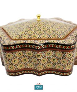 Persian Marquetry Khatam Kari Candy Box, Diamond Design