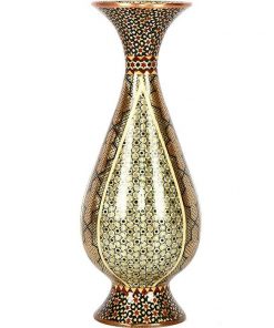Persian Marquetry Khatam Kari Flower Pot, Diamond Design