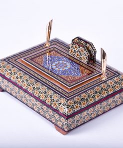 Persian Marquetry Khatam Kari Pen Holder, Spring Design