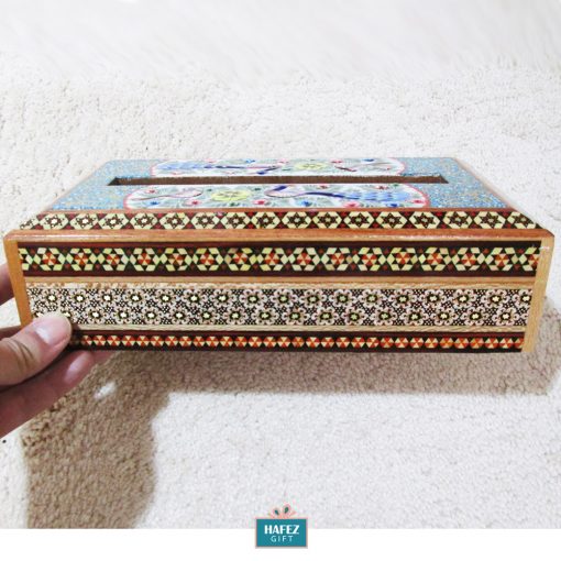 Persian Marquetry Khatam Kari Tissue Box Royal Design