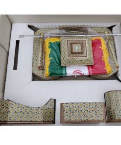 Persian Marquetry Set of Desktop Office Supplies, (8 PCs)