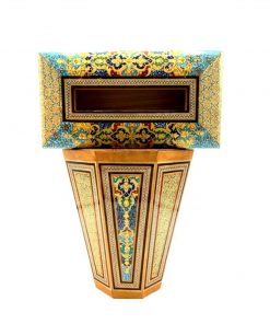 Persian Marquetry Tissue Box & Trash Bin Set , Eden Design