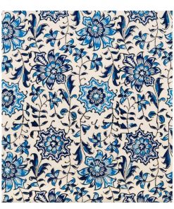 Persian Tapestry, Ghalamkar, Tablecloth, Blue flowers Design