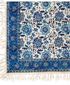 Persian Tapestry, Ghalamkar, Tablecloth, Blue flowers Design