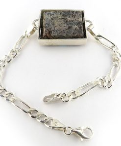 Silver Turquoise Bracelet, Cuadrado Design