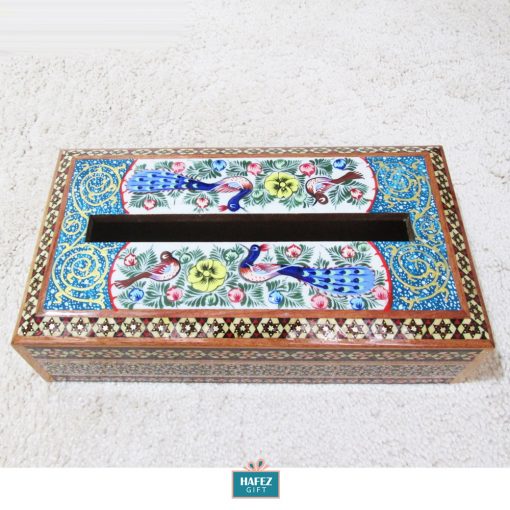 Persian Marquetry Khatam Kari Tissue Box Royal Design