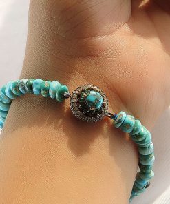 Silver Turquoise Bracelet, Rambala Design