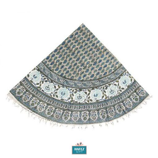 Persian Qalamkar, Tapestry, Tablecloth, Blue Flower Design