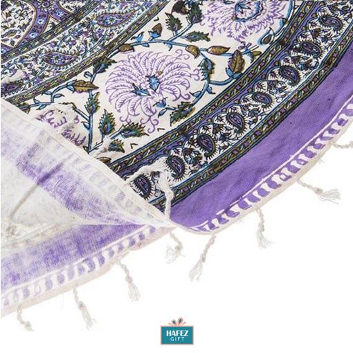 Persian Qalamkar, Tapestry, Tablecloth, Purple Design