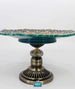 Enamel on pottery Flower Pot, Lotus Design