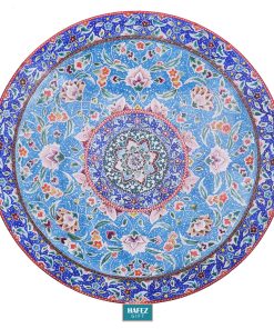 Mina-kari Persian Enamel Plate, Fidelity Design