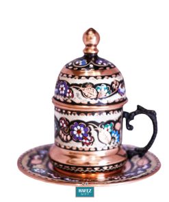 Minakari Persian Enamel Cup, Flowers Design