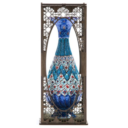 Persian Enamel Flower Pot, Fortune Design
