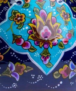 Persian Enamel Flower Pot, Painting Design