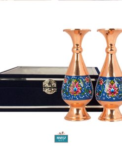 Persian Enamel Painting Flower Pots (2 Pots + Gift Box)