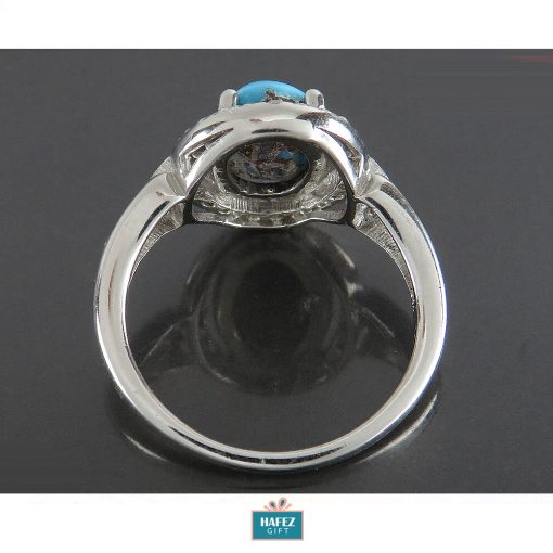 Silver Turquoise Ring, Solaria Design