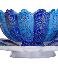 Minakari, Persian Enamel, Classy Bowl and Plate