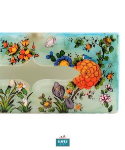 Persian Marble Tissue Box, Flower & Bird Design