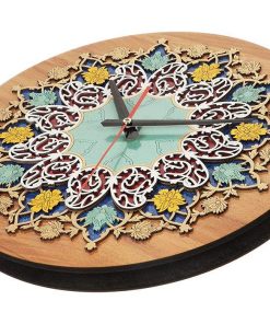 Marquetry Wall clock, Eastern Stories Design
