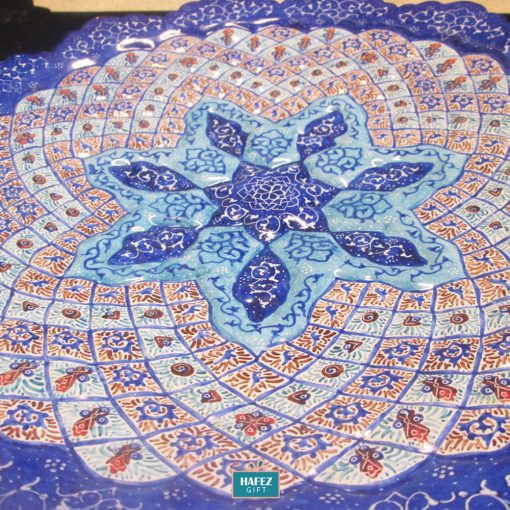 Mina-kari, Persian Enamel Plate, Immortal Design