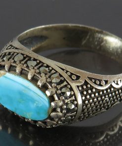 Silver Turquoise Ring, Ora Design