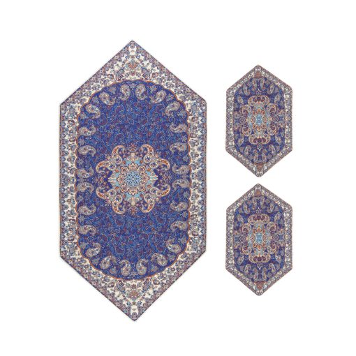 Termeh Luxury Tablecloth, Azure Design (5 PCs)